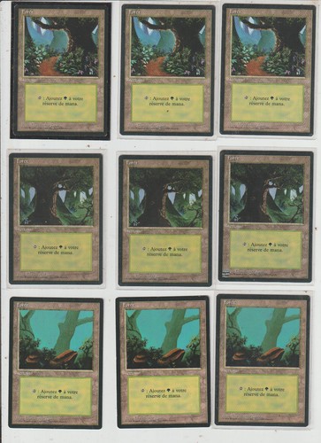 Lot cartes foreign black - lot, x9